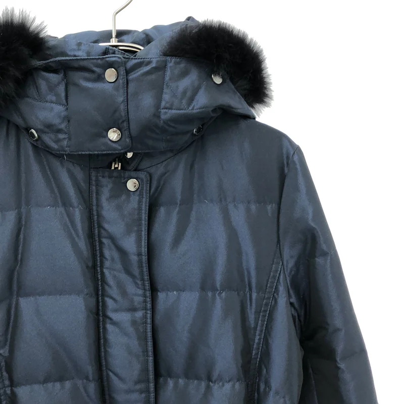 BURBERRY LONDON / バーバリーロンドン | フードファー ダウンジーと FS078-645-28 | 38 | レディース