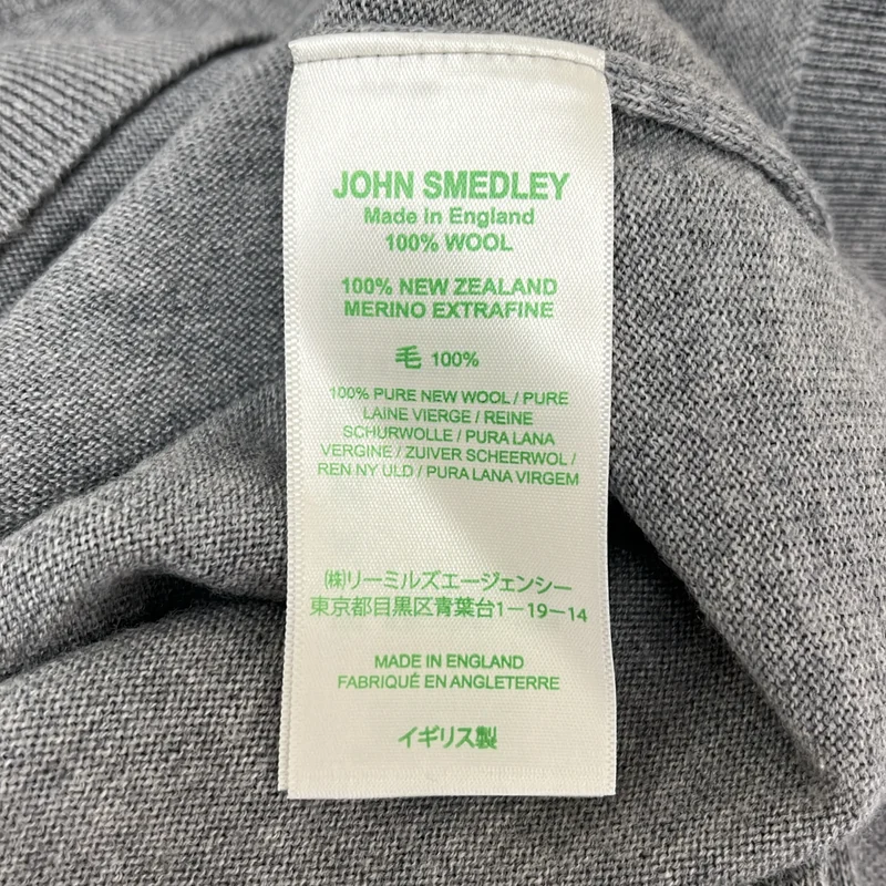 JOHN SMEDLEY / ジョンスメドレー | メリノウール Vネックニット | S | メンズ