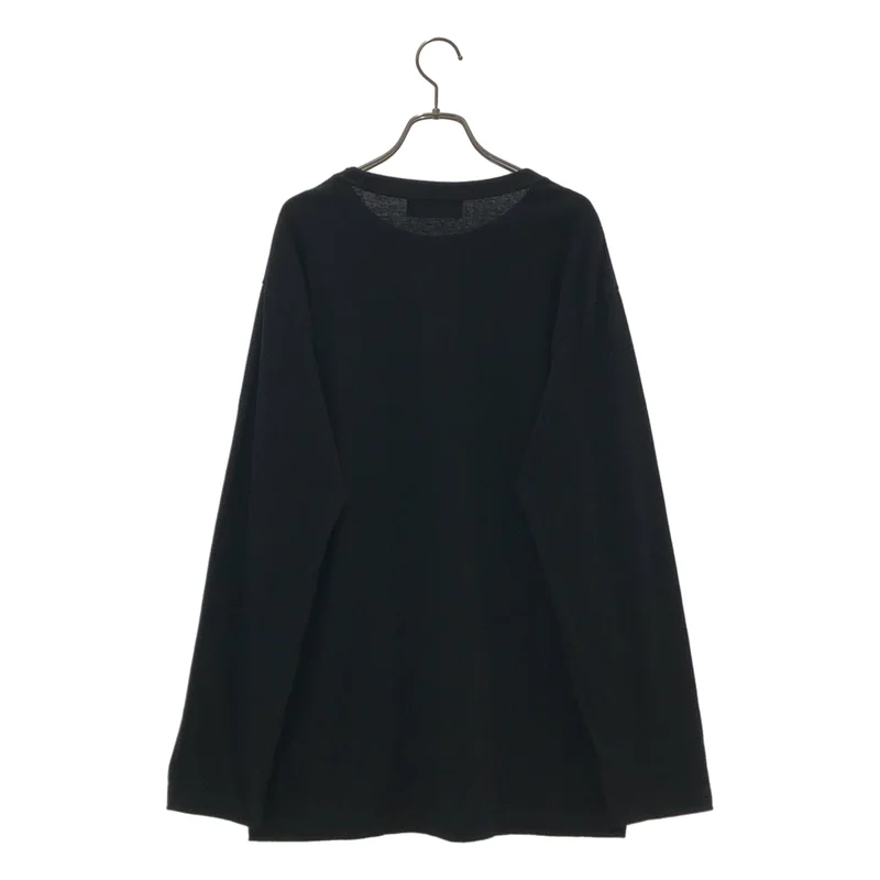 WILDSIDE YOHJI YAMAMOTO / ワイルドサイドヨウジヤマモト | Cat Shadow Graphic Embroidery Long Sleeve T-Shirt |