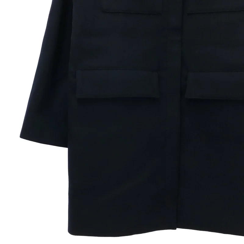 BORDERS at BALCONY / ボーダーズアットバルコニー | 2024SS | SHOULDER FRILL COAT / ウール混 ショルダーフリルコート | 36 | レディース