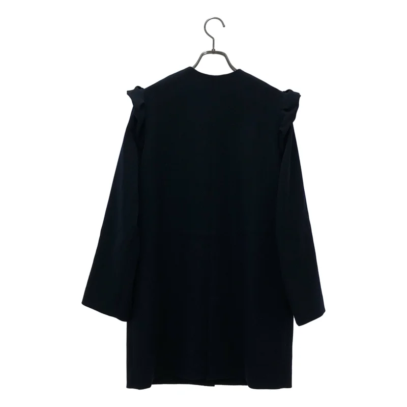 BORDERS at BALCONY / ボーダーズアットバルコニー | 2024SS | SHOULDER FRILL COAT / ウール混 ショルダーフリルコート | 36 | レディース