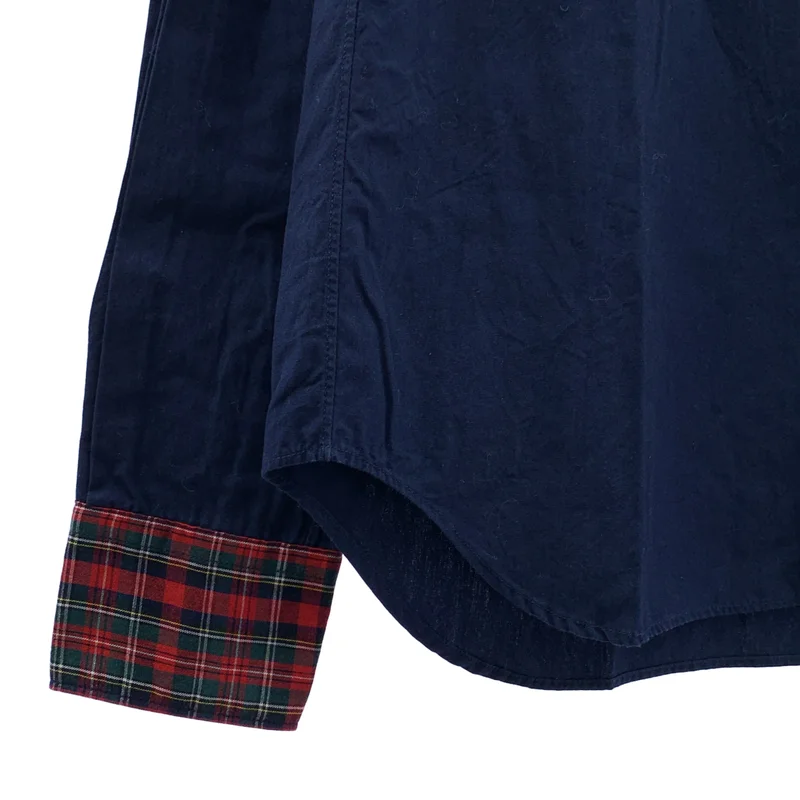 COMME des GARCONS SHIRT girl / コムデギャルソンシャツガール | タータンチェック切替 シャツ ブラウス | XS | レディース