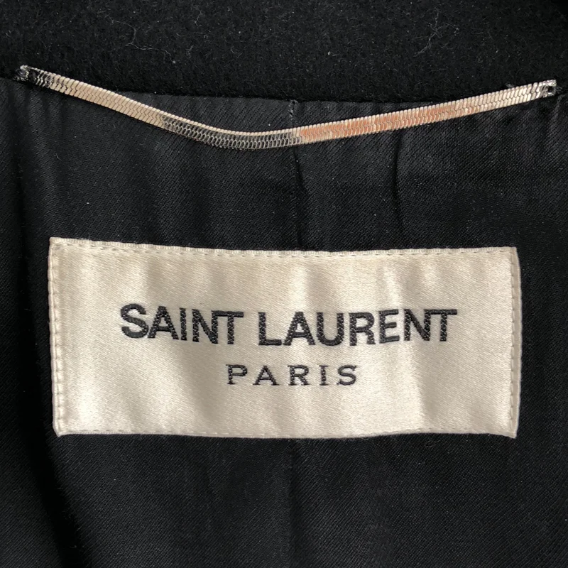 SAINT LAURENT / サンローラン | WOOL PEA COAT ウール メルトン ピーコート 343626 Y980F | 44 | メンズ