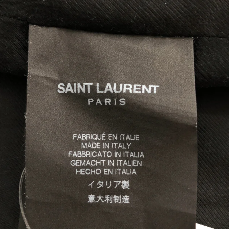 SAINT LAURENT / サンローラン | WOOL PEA COAT ウール メルトン ピーコート 343626 Y980F | 44 | メンズ