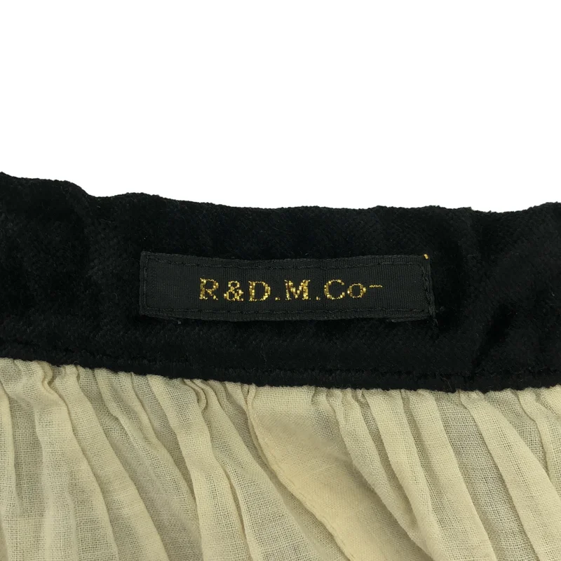 R&D.M.Co / オールドマンズテーラー | リネン フラワープリント ギャザースカート |