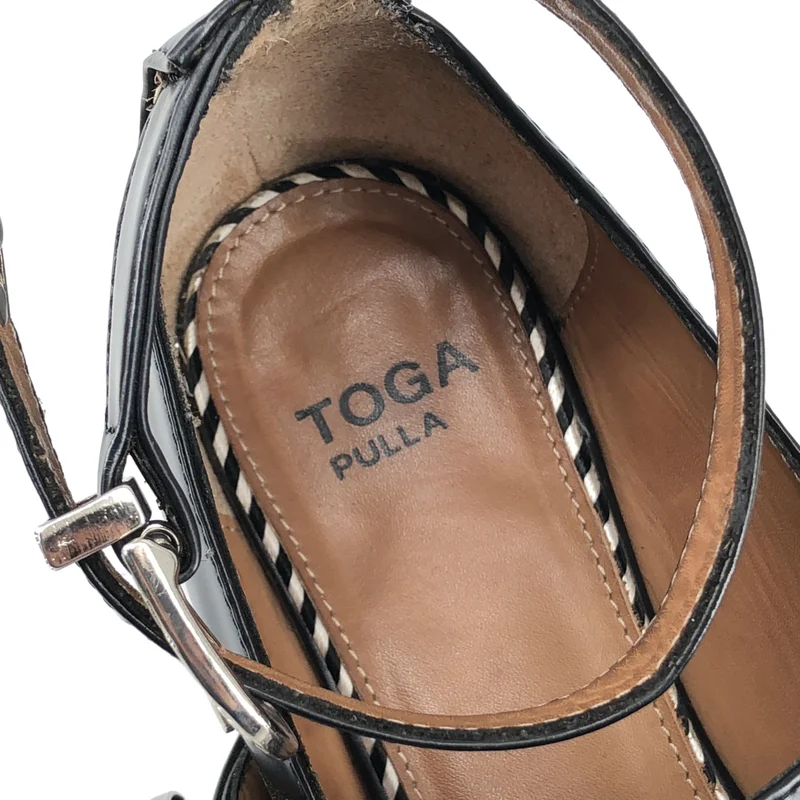 TOGA PULLA / トーガプルラ | レザー クロスストラップ ポインテッドトゥパンプス | 36 | レディース