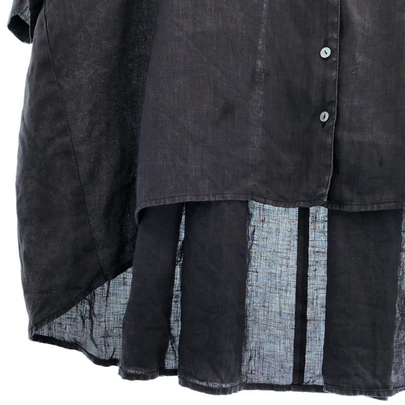 ikkuna/suzuki takayuki / イクナスズキ タカユキ | 2022SS | open-collared shirt / リネン オープンカラーシャツ | 1 | レディース