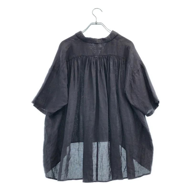 ikkuna/suzuki takayuki / イクナスズキ タカユキ | 2022SS | open-collared shirt / リネン オープンカラーシャツ | 1 | レディース