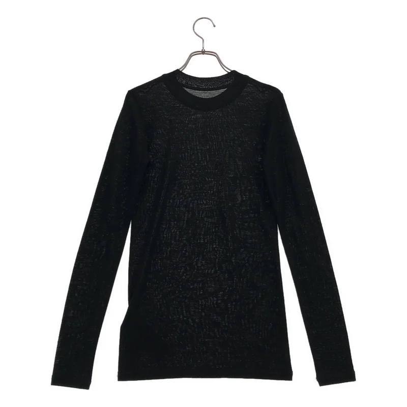 JIL SANDER+ / ジルサンダープラス | 2022AW | ウール混 ロゴプリント ロングスリーブカットソー | XS | レディース