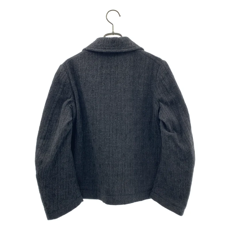tricot COMME des GARCONS / トリココムデギャルソン | 2015AW | 縮絨加工 ラウンドカラー ジャケット | M | レディース