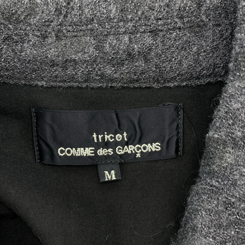 tricot COMME des GARCONS / トリココムデギャルソン | 2015AW | 縮絨加工 ラウンドカラー ジャケット | M | レディース