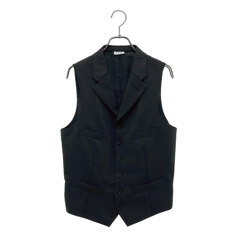 COMME des GARCONS HOMME DEUX / コムデギャルソンオムドゥ | 2025AW | ストライプ バックロゴ ジレ ベスト | S | メンズ