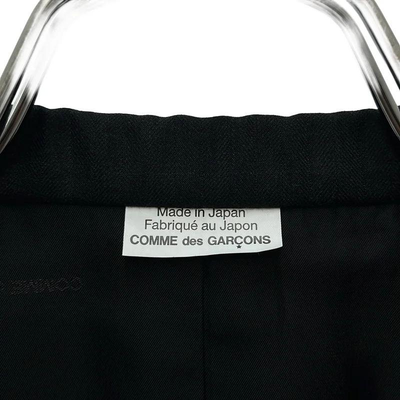 COMME des GARCONS HOMME DEUX / コムデギャルソンオムドゥ | 2025AW | ストライプ バックロゴ ジレ ベスト | S | メンズ