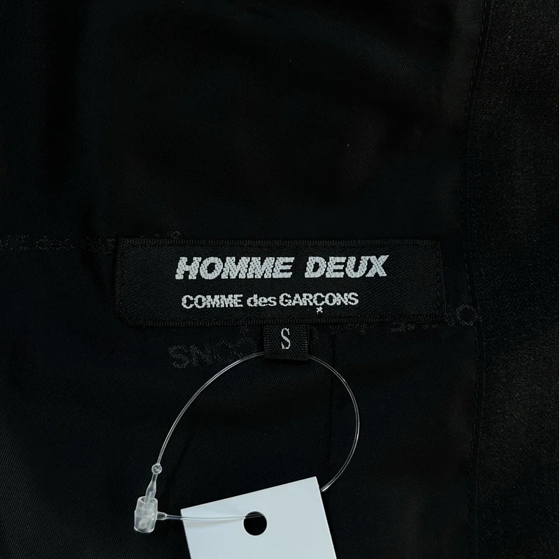 COMME des GARCONS HOMME DEUX / コムデギャルソンオムドゥ | 2025AW | ストライプ バックロゴ ジレ ベスト | S | メンズ
