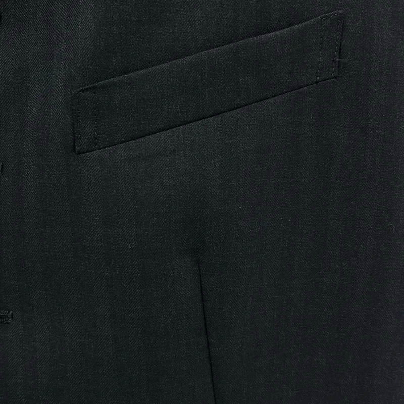 COMME des GARCONS HOMME DEUX / コムデギャルソンオムドゥ | 2025AW | ストライプ バックロゴ ジレ ベスト | S | メンズ
