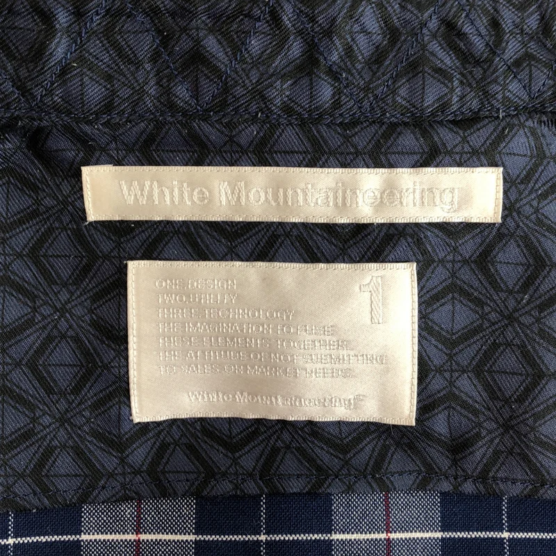White Mountaineering / ホワイトマウンテニアリング | Cotton Oxford Check Back Darts Elbow Patched Shirt / コットン オックスフォード バックダーツ エルボーパッチ チェックシャツ | 1 | メンズ