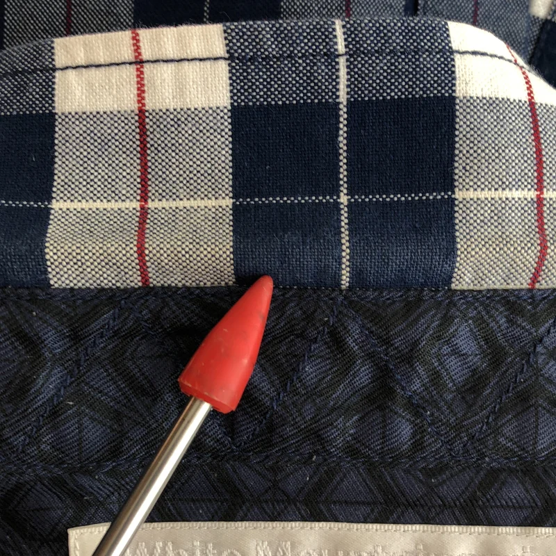 White Mountaineering / ホワイトマウンテニアリング | Cotton Oxford Check Back Darts Elbow Patched Shirt / コットン オックスフォード バックダーツ エルボーパッチ チェックシャツ | 1 | メンズ