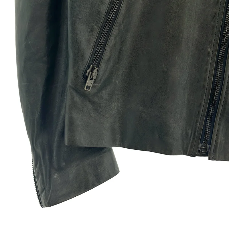 Maison Martin Margiela / メゾンマルタンマルジェラ | 2014SS | 5ZIP LEATHER RIDERS JACKET 八の字 シープレザー ライダースジャケット | 46 | メンズ