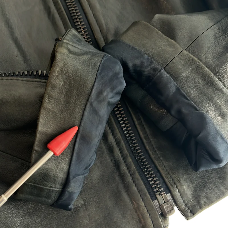 Maison Martin Margiela / メゾンマルタンマルジェラ | 2014SS | 5ZIP LEATHER RIDERS JACKET 八の字 シープレザー ライダースジャケット | 46 | メンズ