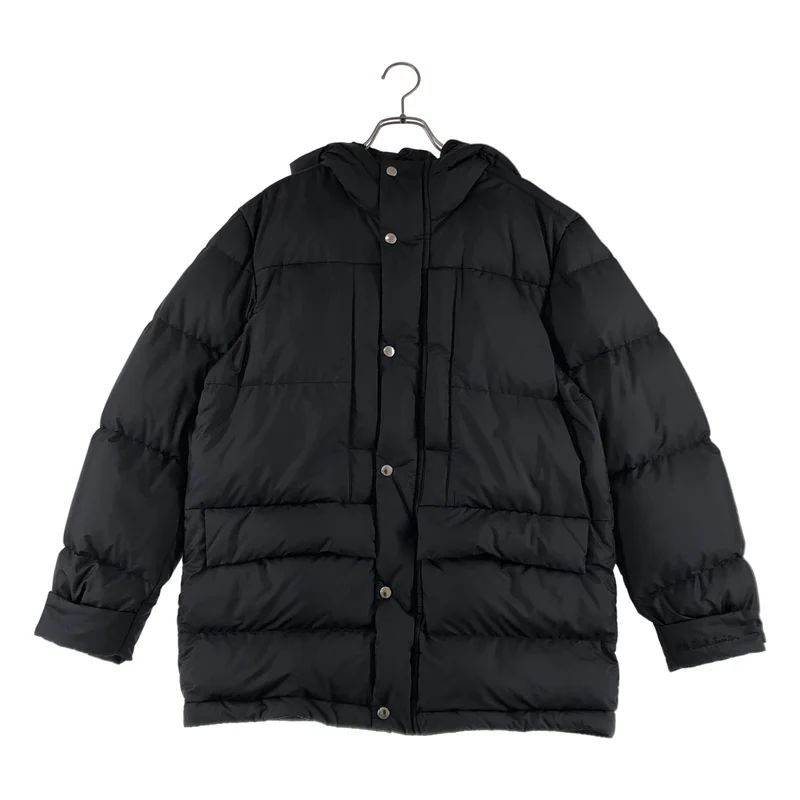 【美品】  PS Paul Smith / ピーエスポールスミス | スポーツストライプ フーデッドダウンブルゾン | L | ブラック | メンズ PS Paul Smith / ピーエスポールスミス | スポーツストライプ