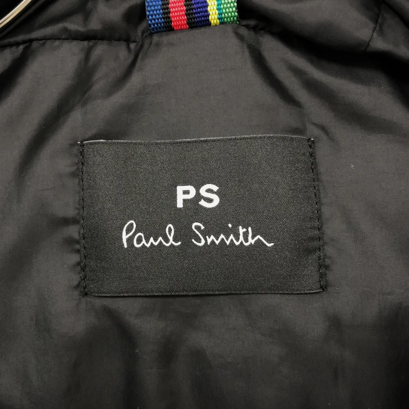 PS Paul Smith / ピーエスポールスミス | スポーツストライプ フーデッドダウンブルゾン | L | メンズ