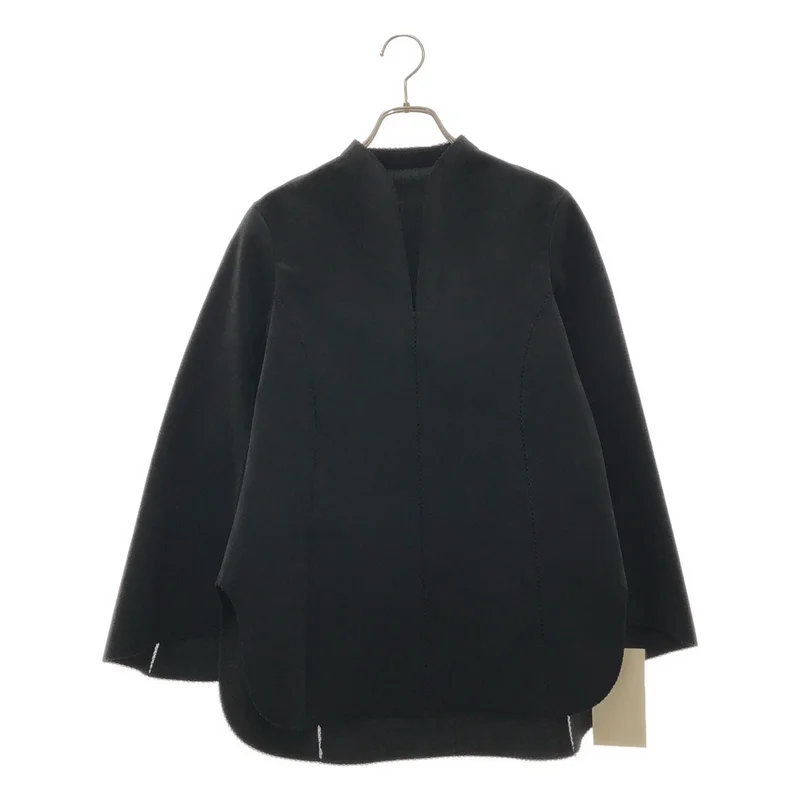 Mame Kurogouchi / マメクロゴウチ | 2025AW | 伊勢丹新宿店別注 Synthetic Leather Fancy Ftitch Top フェイクレザー トップス | 1 | レディース
