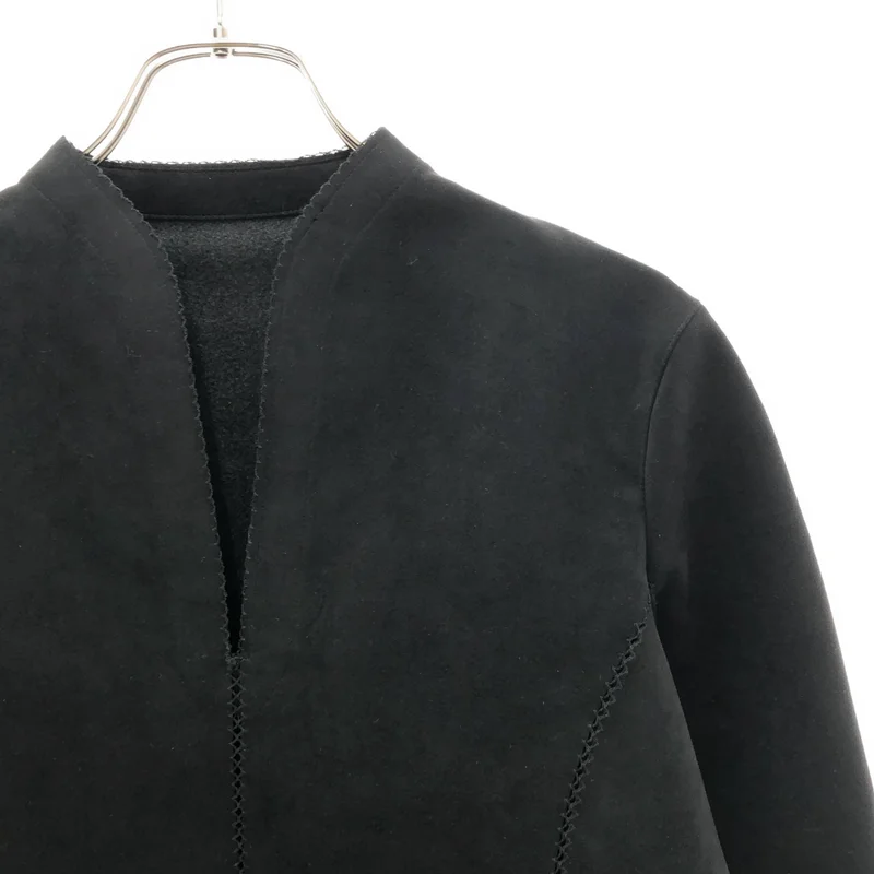 Mame Kurogouchi / マメクロゴウチ | 2025AW | 伊勢丹新宿店別注 Synthetic Leather Fancy Ftitch Top フェイクレザー トップス | 1 | レディース