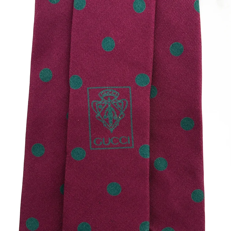 GUCCI / グッチ | シルク 総柄 インターロッキング Gロゴ スーツ ネクタイ |