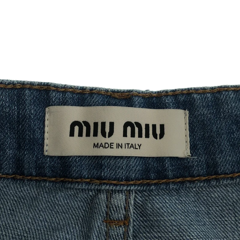 miu miu / ミュウミュウ | ロゴ デニムパンツ | 26 | レディース