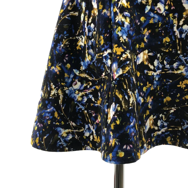 ERDEM / アーデム | コットンストレッチ フラワープリント 7分丈ワンピース | 6 | レディース