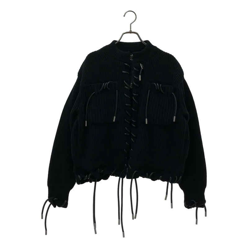 sacai / サカイ | Wool Knit Blouson ウールニットブルゾン ジャケット 22-06413 | 2 | レディース