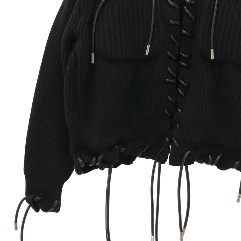 sacai / サカイ | Wool Knit Blouson ウールニットブルゾン ジャケット 22-06413 | 2 | レディース