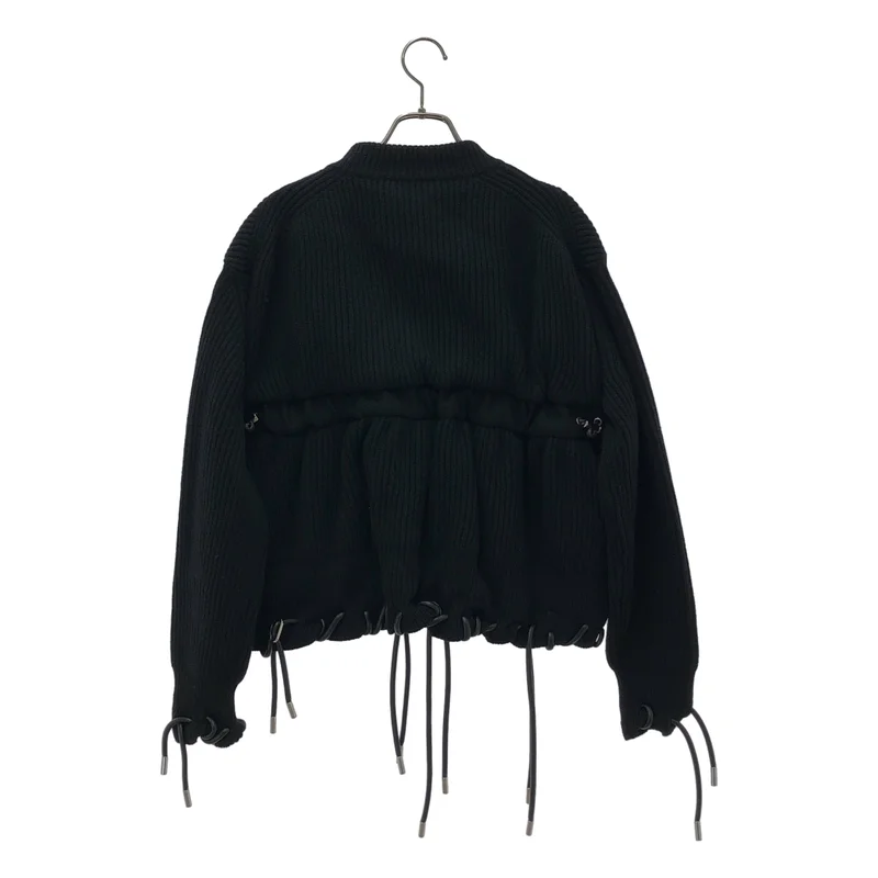 sacai / サカイ | Wool Knit Blouson ウールニットブルゾン ジャケット 22-06413 | 2 | レディース