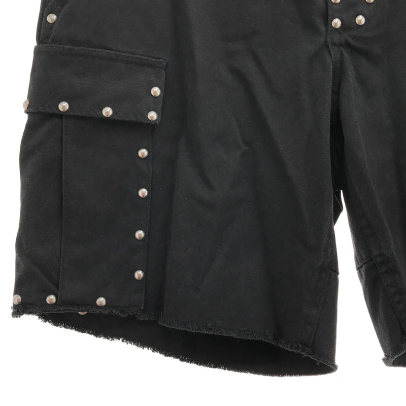 SAINT LAURENT PARIS / サンローランパリ | スタッズ カーゴ ショートパンツ | S | メンズ