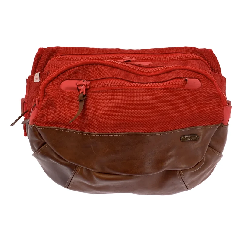 visvim / ビズビム | Ballistic 8L レザー 切替 ボディバッグ |