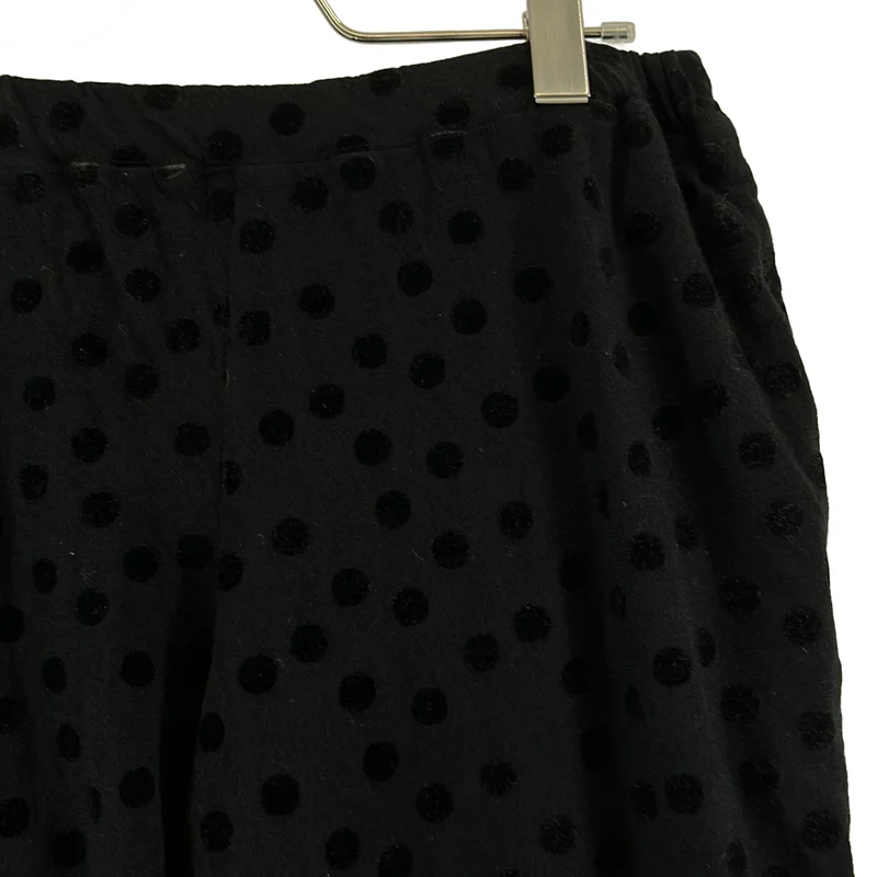 COMME des GARCONS COMME des GARCONS / コムコム | ウール ワイド ドット イージーパンツ | S | レディース