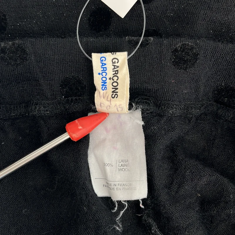 COMME des GARCONS COMME des GARCONS / コムコム | ウール ワイド ドット イージーパンツ | S | レディース