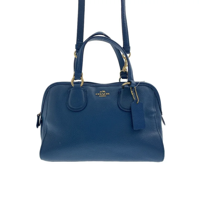 COACH / コーチ | 2way ショルダー付き レザー ハンドバッグ / ロゴ総裏地 |