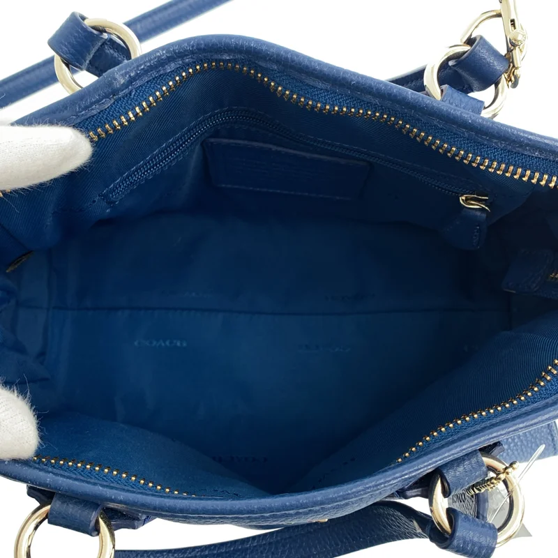 COACH / コーチ | 2way ショルダー付き レザー ハンドバッグ / ロゴ総裏地 |