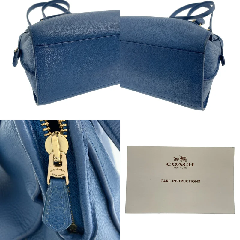 COACH / コーチ | 2way ショルダー付き レザー ハンドバッグ / ロゴ総裏地 |