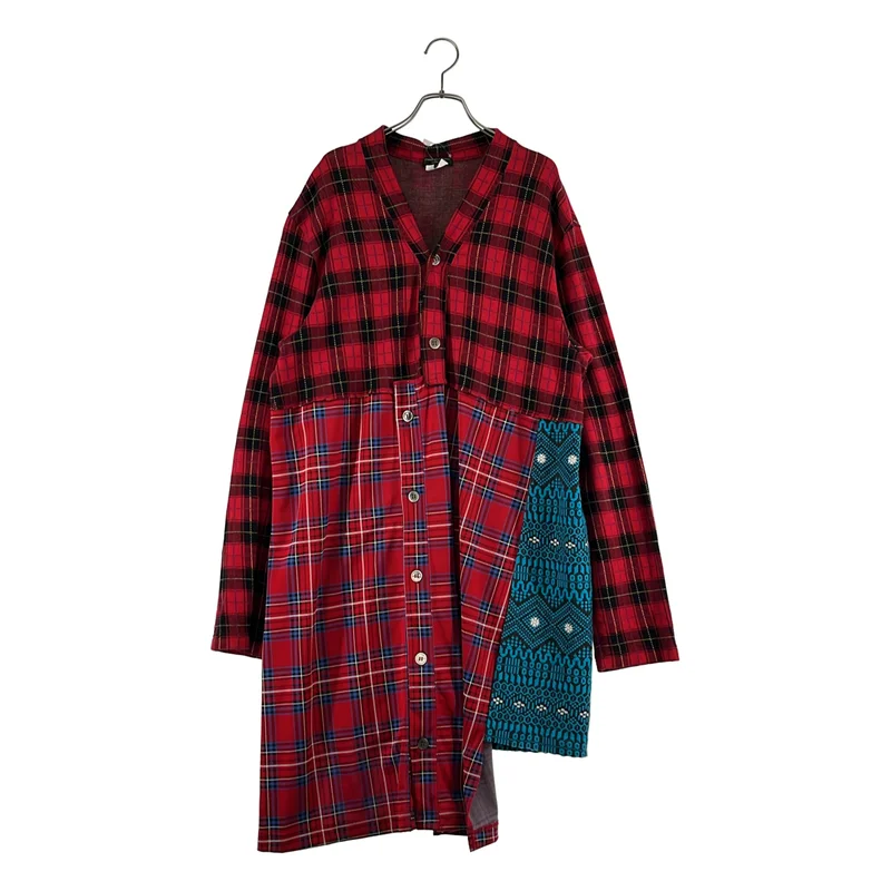 COMME des GARCONS HOMME PLUS / コムデギャルソンオムプリュス | 2020AW | 再構築 変形 アシンメトリー ロング ニット カーディガン | L | メンズ