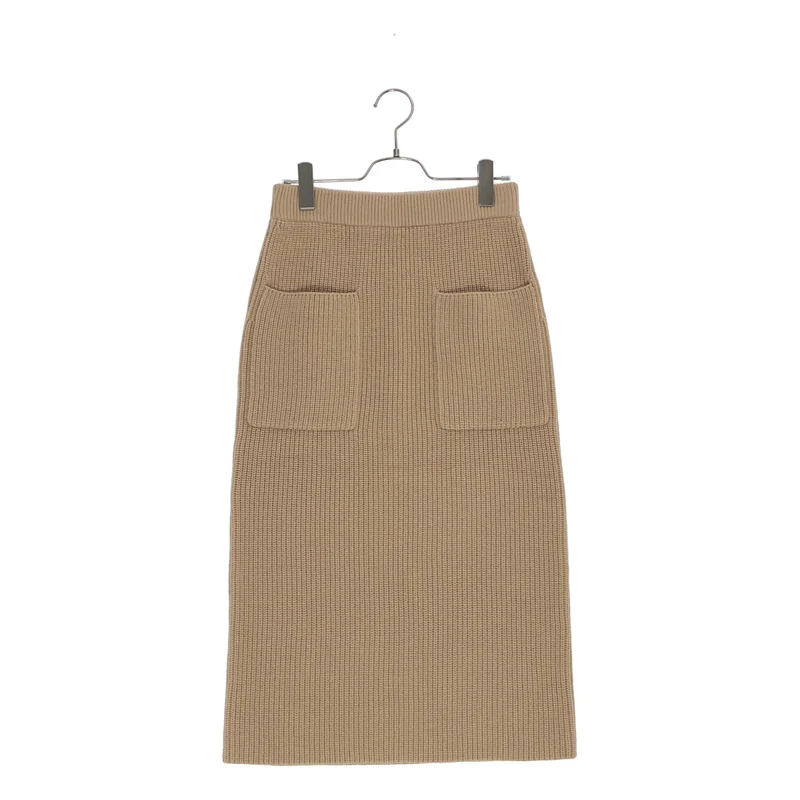 BEIGE， / ベイジ | リブニット ロングスカート | 4 | レディース
