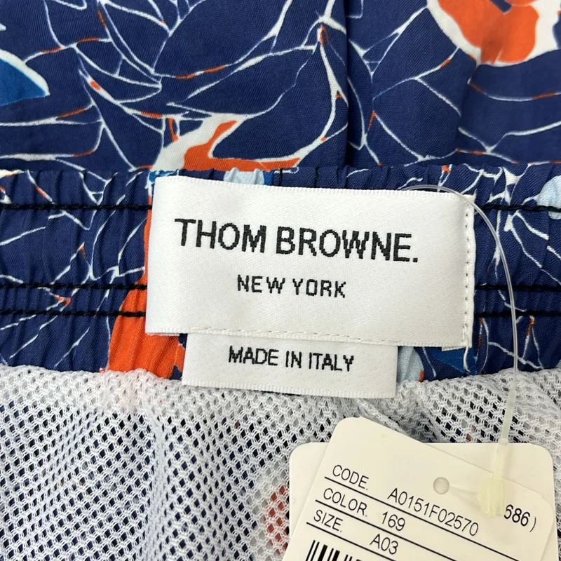 THOM BROWNE / トムブラウン | 総柄 ドローストリング スイムウェア ショートパンツ ショーツ | 1 | メンズ