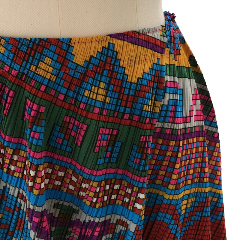 PLEATS PLEASE ISSEY MIYAKE / プリーツプリーズイッセイミヤケ | 総柄 ウエストゴム ワイド イージーパンツ | 3 | レディース