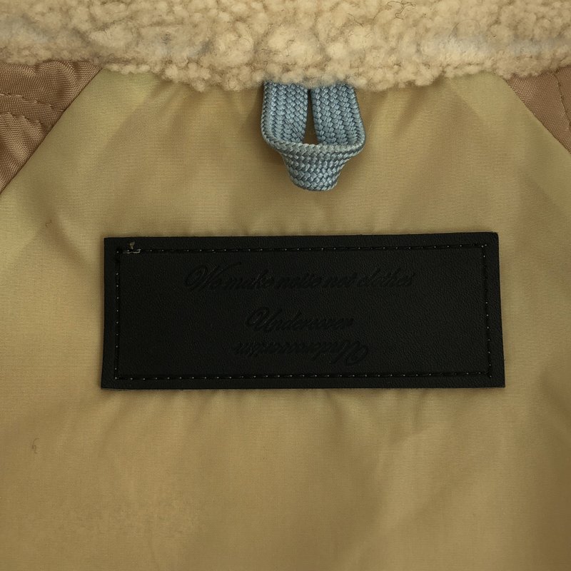 UNDER COVER  / アンダーカバー | 2008AW | UNREALREALCLOTHES期 レザー 異素材切替 ベルテッド ライダースコート | 1 | レディース