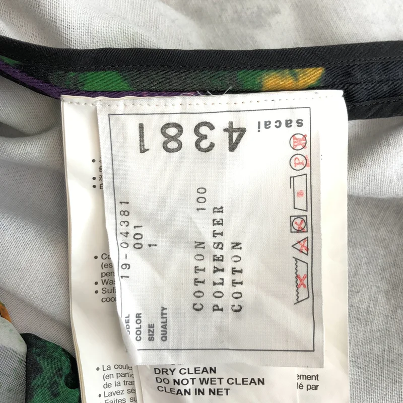 sacai / サカイ | 異素材 マルチカラー プリーツ プルオーバー | 1 | レディース
