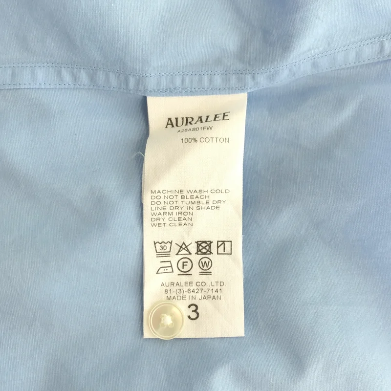 AURALEE / オーラリー | 2026AW | FINX LIGHT WEATHER CHAMBRAY SHIRT | 3 | メンズ