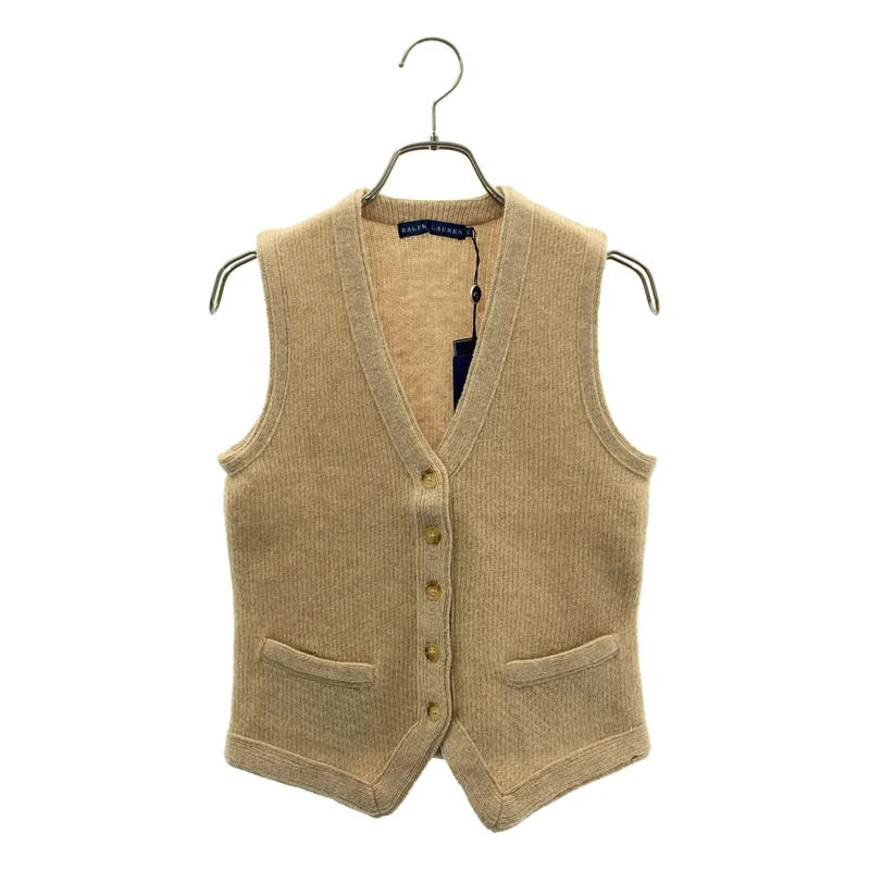RALPH LAUREN / ラルフローレン | ウール カシミヤ ニット ベスト | S | レディース
