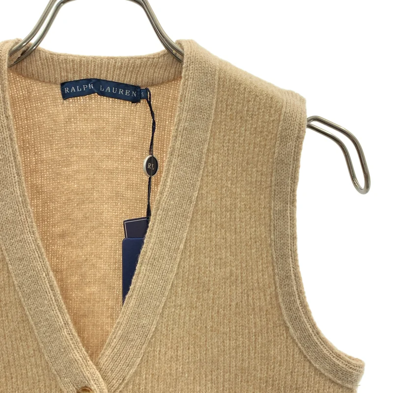 RALPH LAUREN / ラルフローレン | ウール カシミヤ ニット ベスト | S | レディース