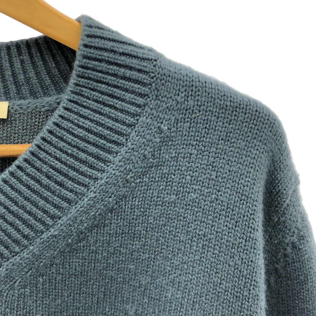 CELINE セリーヌ カシミヤ100% ニット S くすみグリーン 中古・古着通販】CELINE (セリーヌ) モヘア ショートスリーブニット